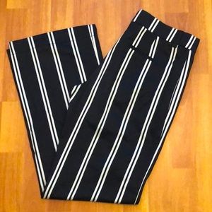 Mango wide leg straight striped pants in EUR 38